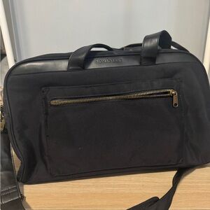 Nomad Lane Bento Bag Black Nylon with Gold Hardware